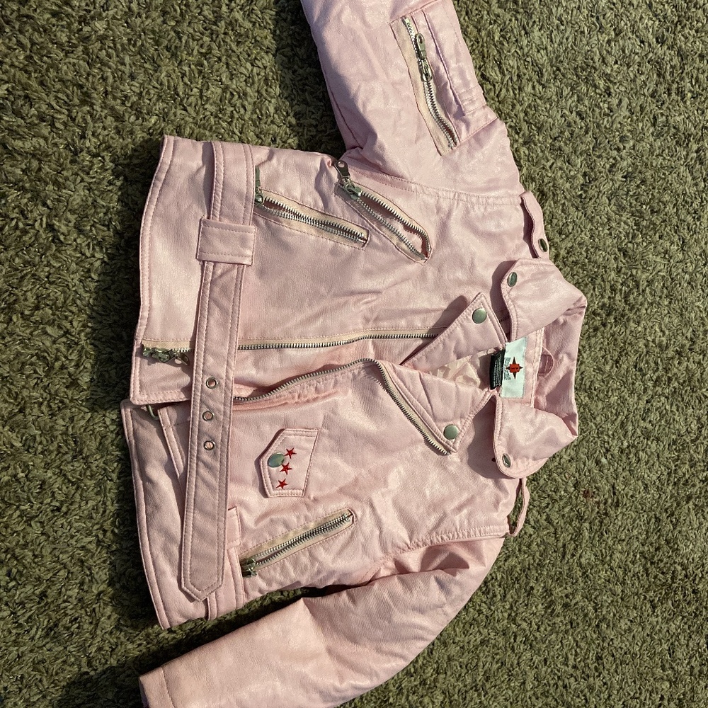 Kids bike star motorcycle jacket